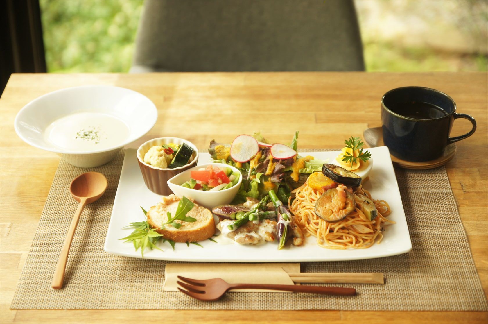 大子でランチなら、のカフェ＆ゲストハウス＆ゲストハウス 咲くカフェ　パスタプレート