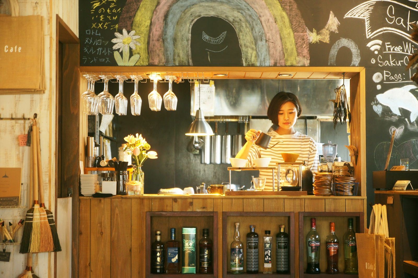 大子でランチ＆ディナーなら、カフェ＆ゲストハウス＆ゲストハウス 咲くカフェ　エントランスホール